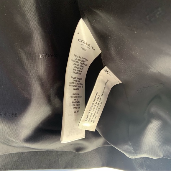 Coach black jacket - Picture 3 of 4